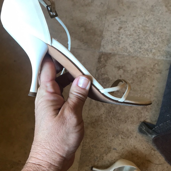 Dior white strap heel with hanging Dior 401/2 - Picture 8 of 8